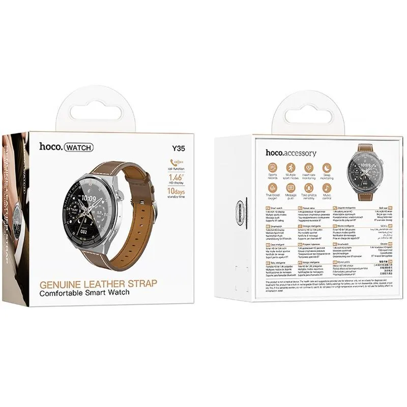 Смарт-годинник Hoco Y35 Smart sports watch Silver — фото 3