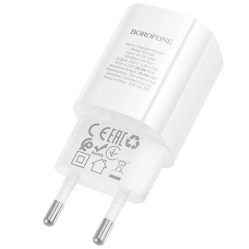 МЗП Borofone BA103A Pudding PD20W White — фото 2