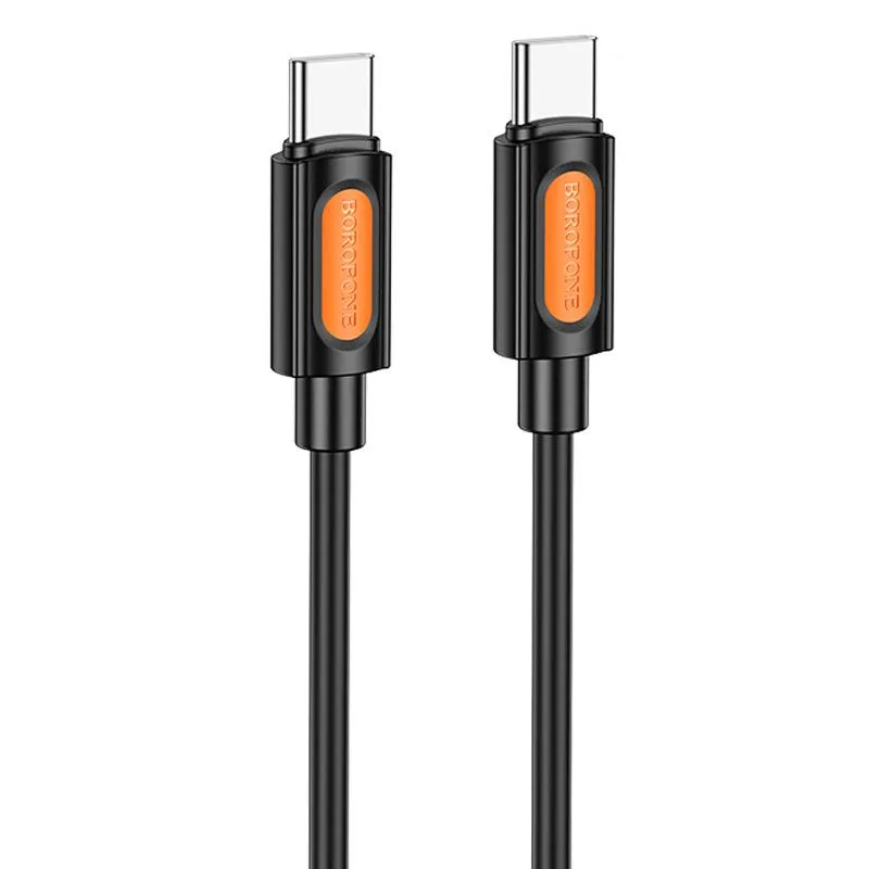 Дата кабель Borofone BX114 Structure Type-C to Type-C 60W Black