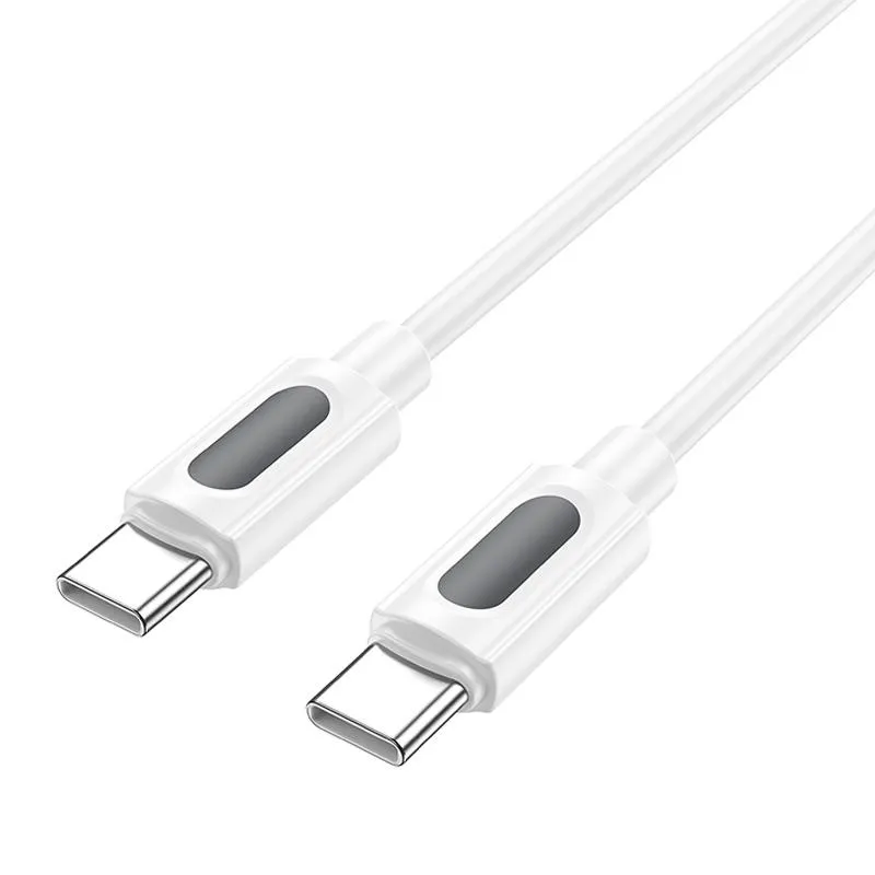Дата кабель Borofone BX114 Structure Type-C to Type-C 60W White — фото 4