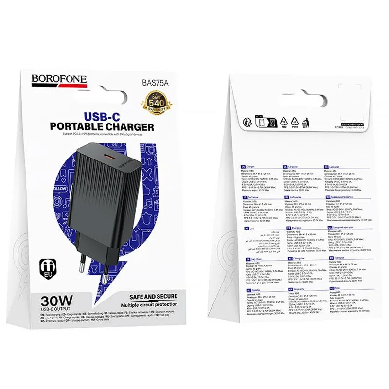 МЗП Borofone BAS75A Source PD30W Black — фото 2