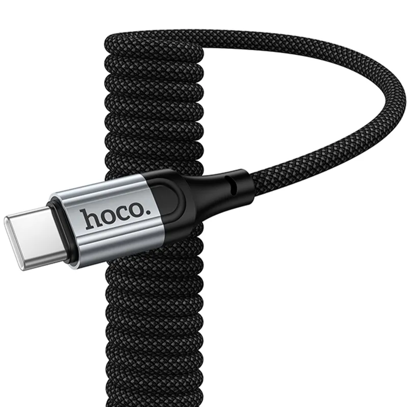 Дата кабель Hoco X121 Nuevo Type-C to Type-C 60W Black — фото 4