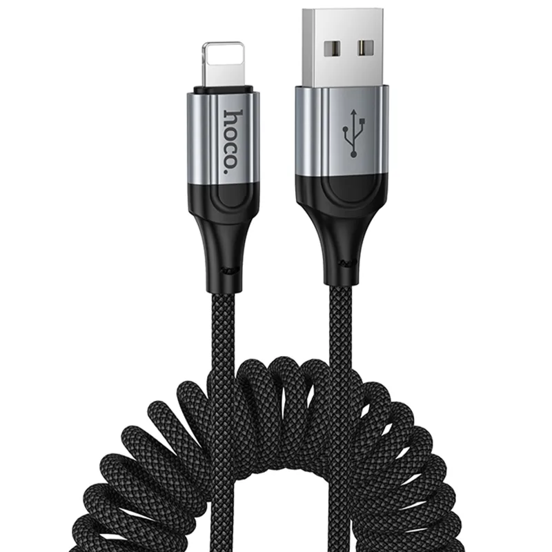 Дата кабель Hoco X121 Nuevo USB to Lightning 2.4A Black