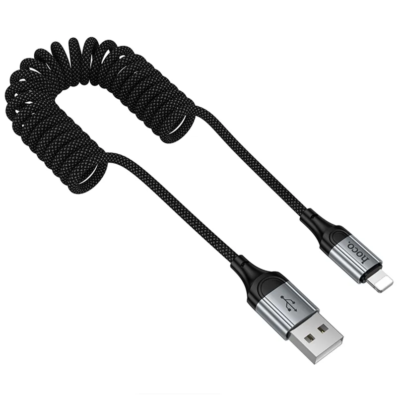 Дата кабель Hoco X121 Nuevo USB to Lightning 2.4A Black — фото 3