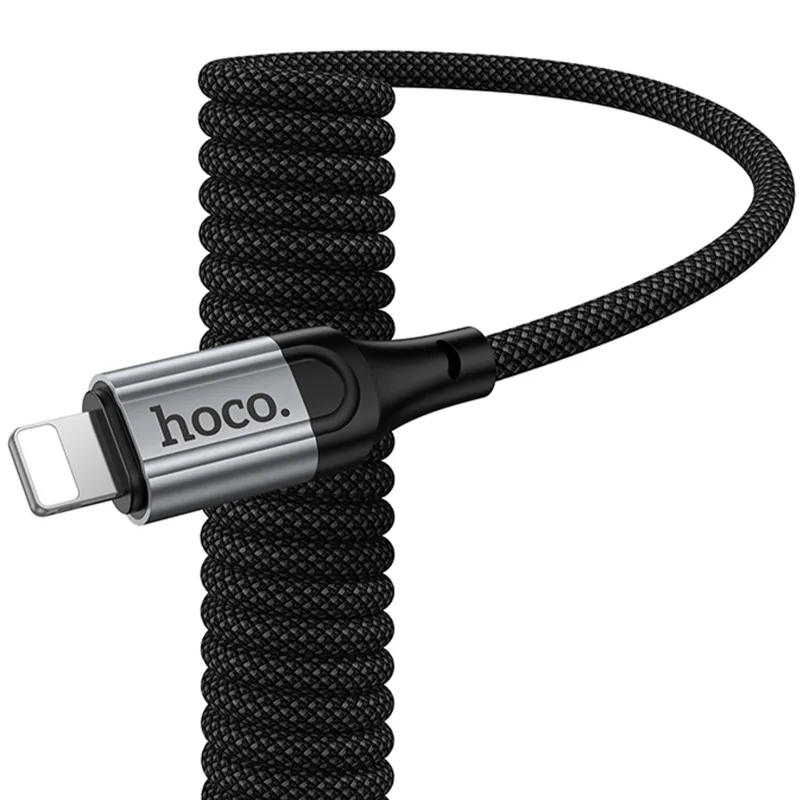 Дата кабель Hoco X121 Nuevo USB to Lightning 2.4A Black — фото 4