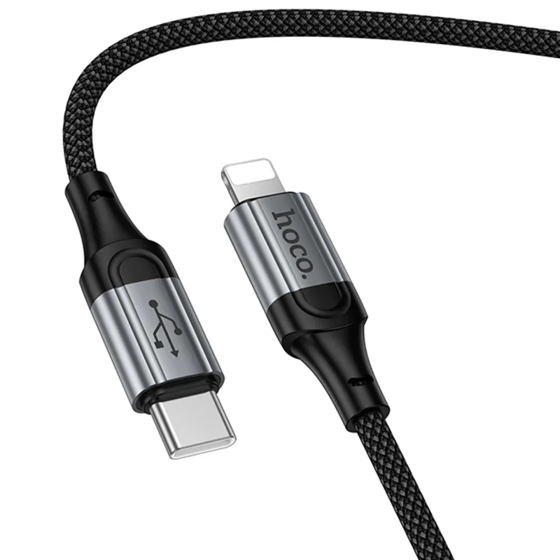 Дата кабель Hoco X121 Nuevo Type-C to Lightning 27W Black — фото 6