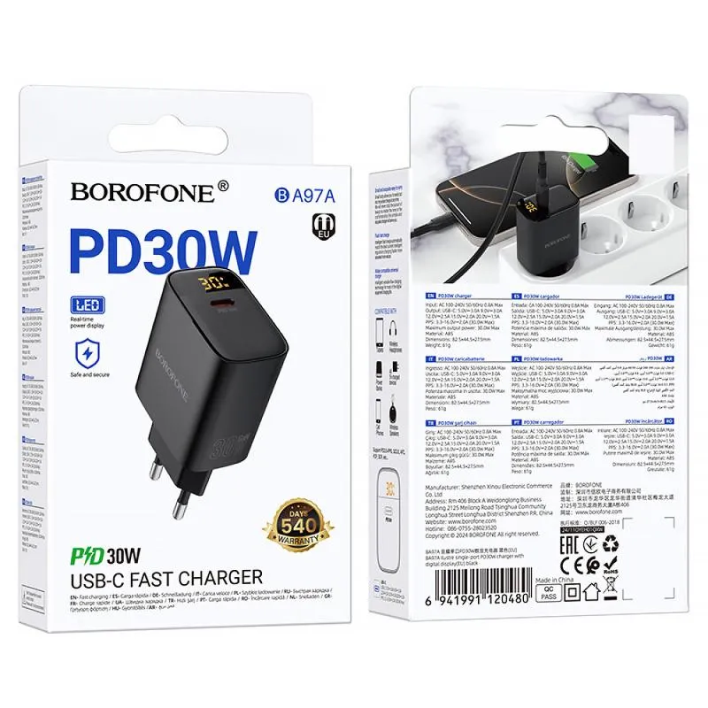МЗП Borofone BA97A PD30W Black — фото 2