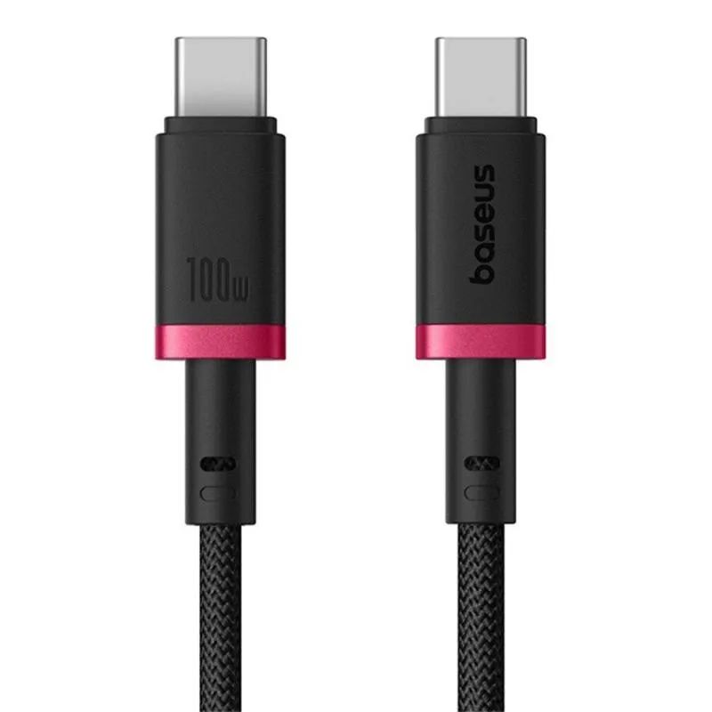 Дата кабель Baseus Dura Series Fast Charging Type-C to Type-C 100W Red / Black