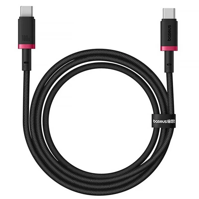 Дата кабель Baseus Dura Series Fast Charging Type-C to Type-C 100W Red / Black — фото 2