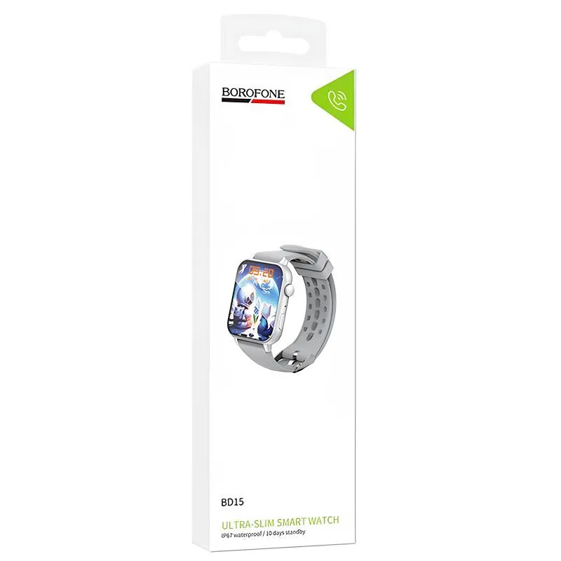 Смарт-годинник Borofone BD15 Smart sports watch Silver — фото 3