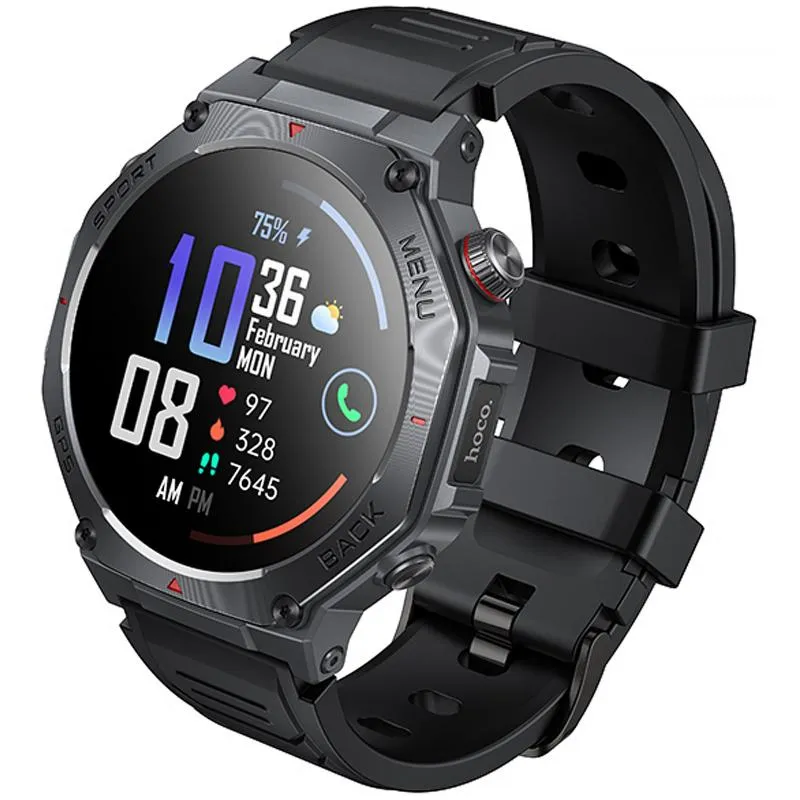 Смарт-годинник Hoco Y37 Smart sports watch Black