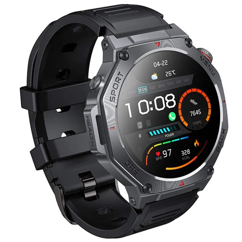 Смарт-годинник Hoco Y37 Smart sports watch Black — фото 3