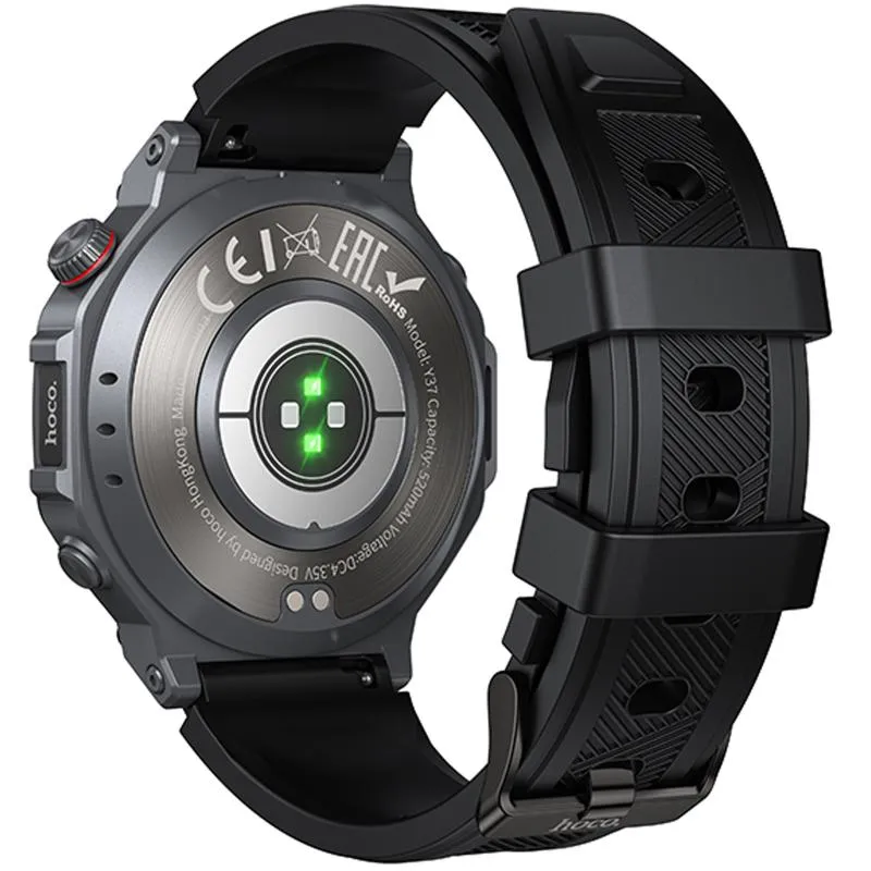 Смарт-годинник Hoco Y37 Smart sports watch Black — фото 7