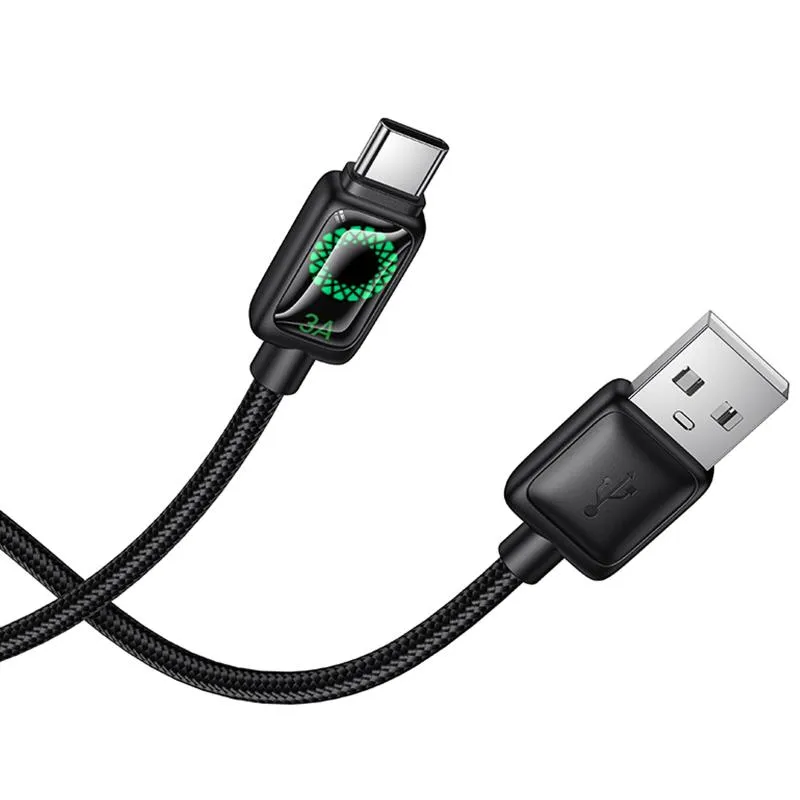 Дата кабель Hoco U146 Mundo USB to Type-C 36W Black — фото 5