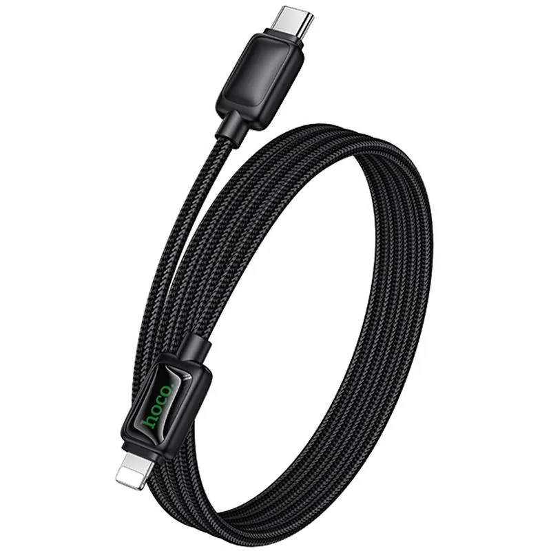 Дата кабель Hoco U146 Mundo Type-C to Lightning 30W Black — фото 6