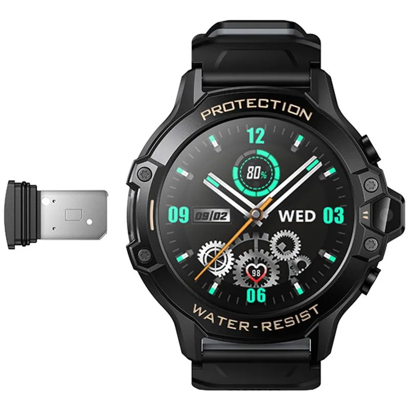 Дитячий cмарт-годинник Hoco Y107 4G with call function Black — фото 2