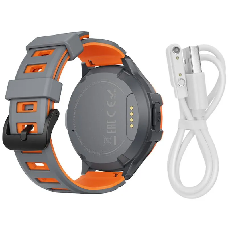 Дитячий cмарт-годинник Hoco Y107 4G with call function Orange — фото 4