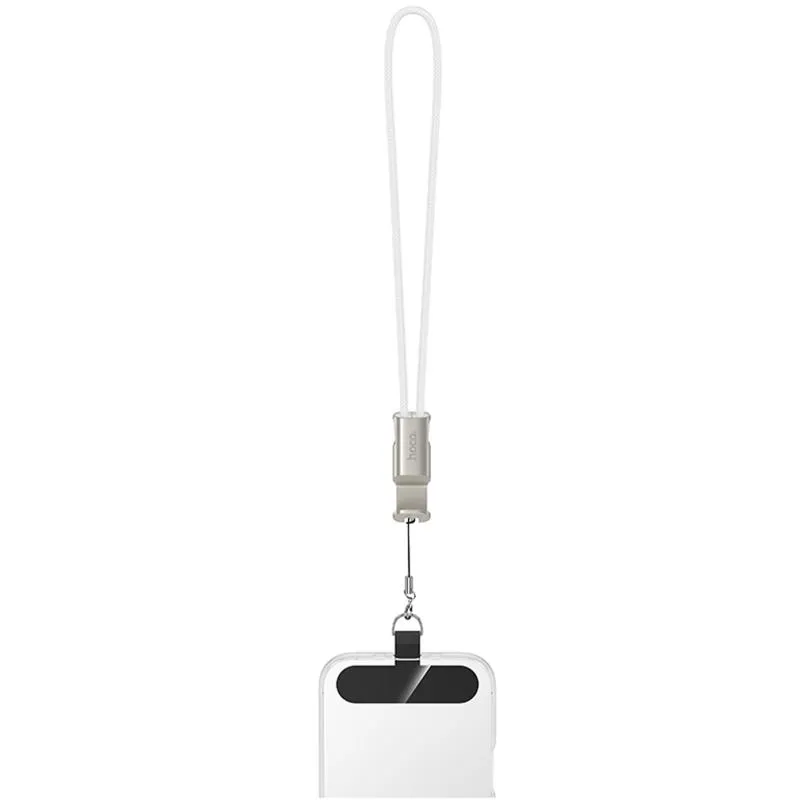Дата кабель Hoco X126 Experto Type-C to Type-C 60W + Phone Holder & Lanyard Light Gray — фото 3