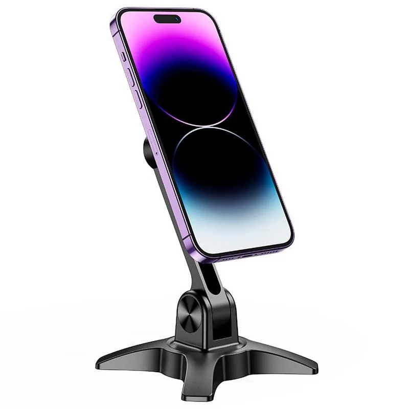 Магнітний тримач для телефону Hoco HD2 Joy ring Black — фото 6