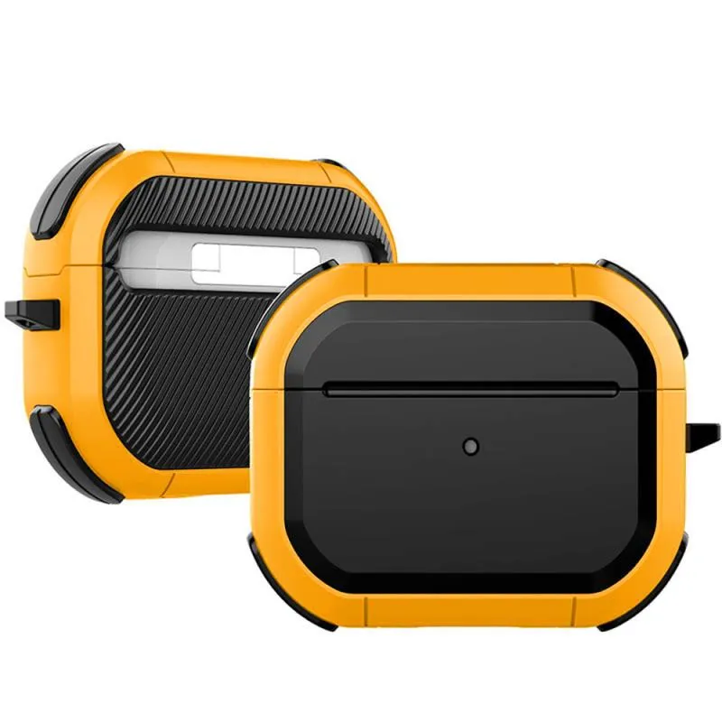 Футляр протиударний Black ed. для навушників Airpods Pro 3 Yellow