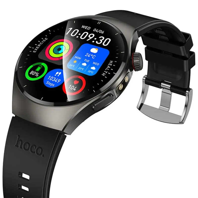 Смарт-годинник Hoco Y40 Smart sports watch Black — фото 7