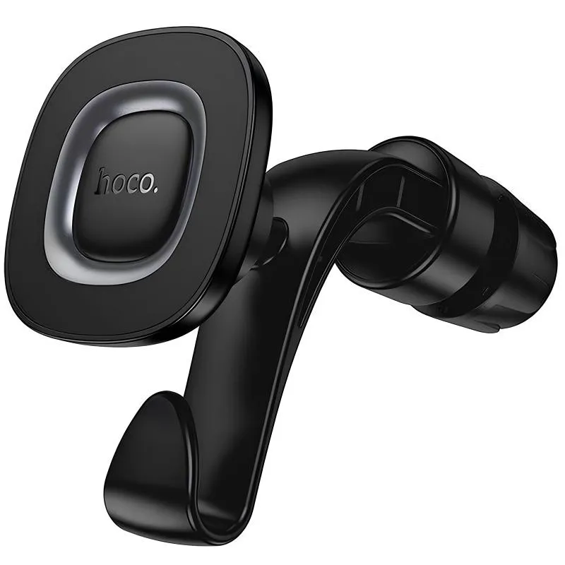 Автотримач Hoco H99 Crown magnetic на підголівник Black metal gray