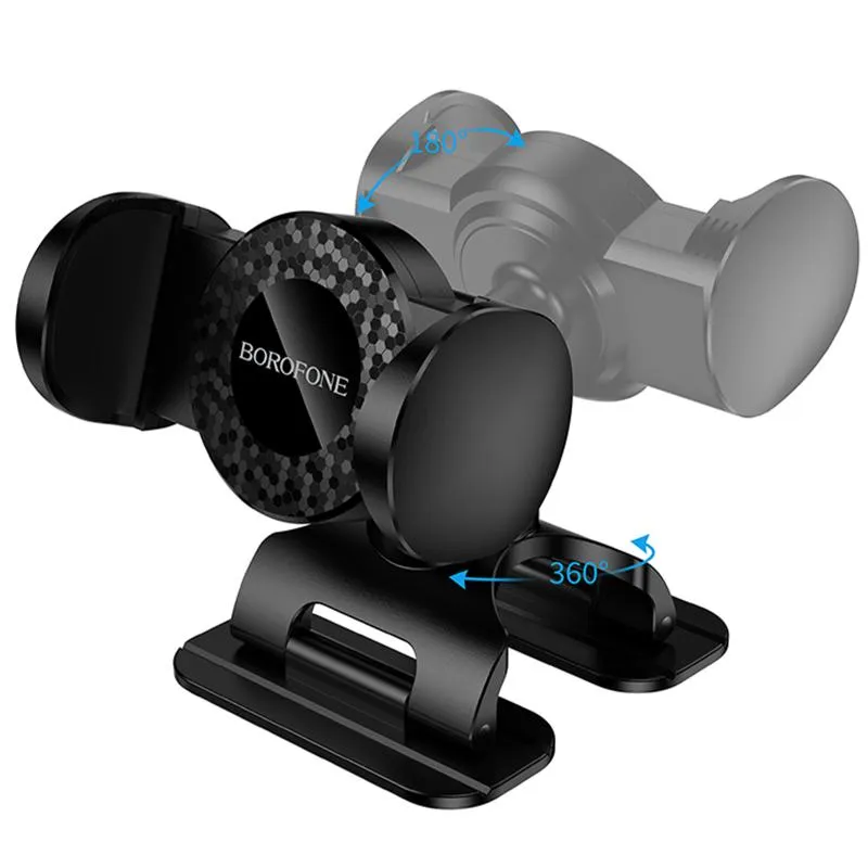 Автотримач Borofone BH142 Support pull clip Black — фото 5
