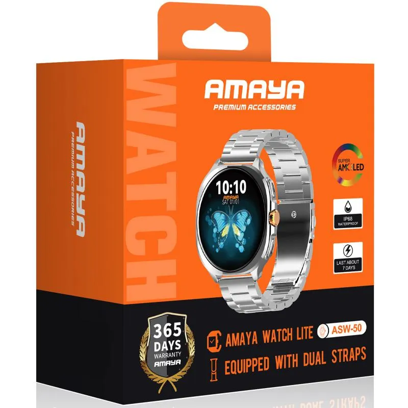 Смарт-годинник Amaya ASW-50 Smart sports watch Silver — фото 2