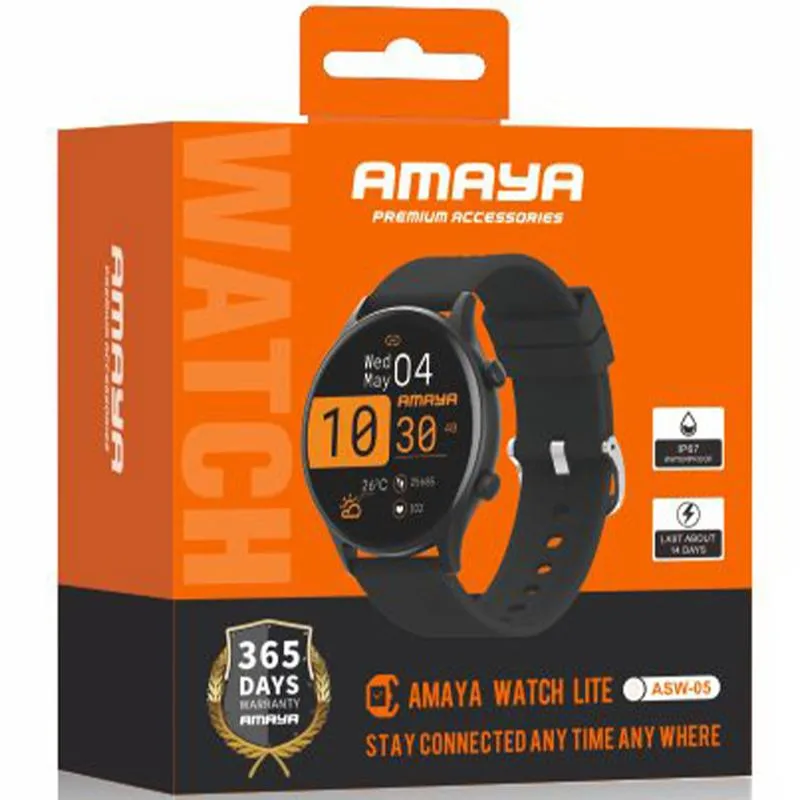 Смарт-годинник Amaya ASW-05 Smart sports watch Black — фото 2