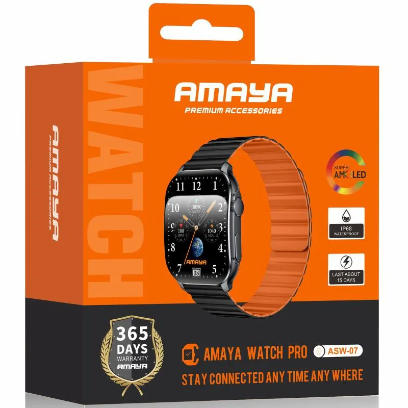 Смарт-годинник Amaya ASW-07 Smart sports watch Black — фото 2