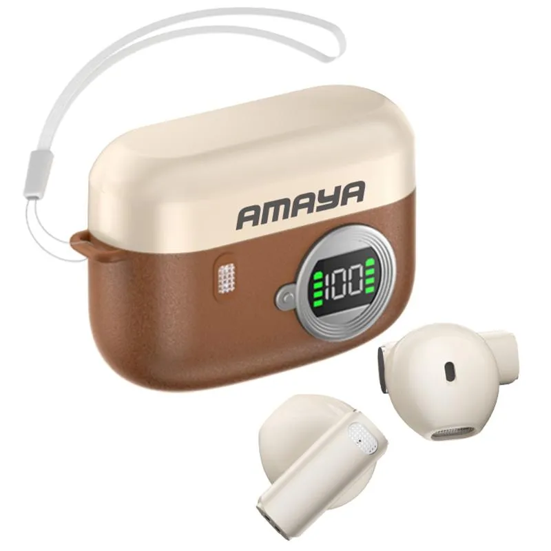 Бездротові TWS навушники Amaya ATW-36 Brown