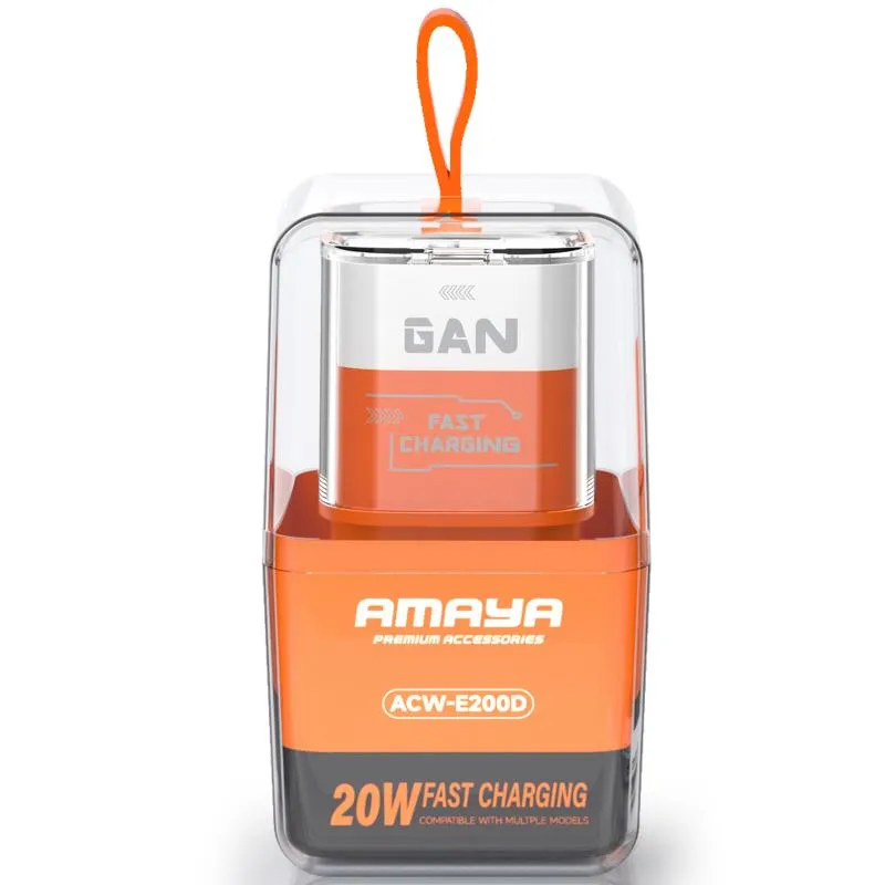 МЗП Amaya E200D PD20W+QC3.0 Orange — фото 2