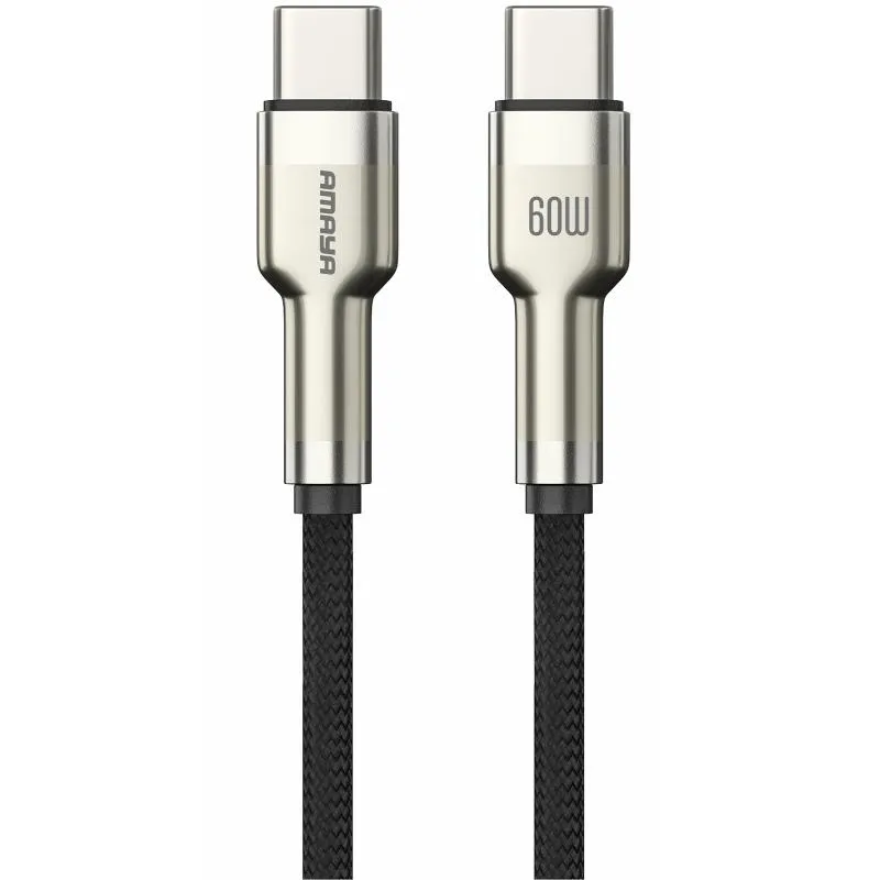 Дата кабель Amaya 310CC Type-C to Type-C 60W (1m) Brown
