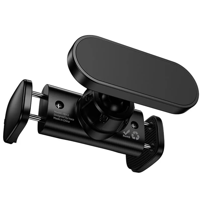 Тримач для телефону Hoco HD12 Supporter on magnet Black — фото 3