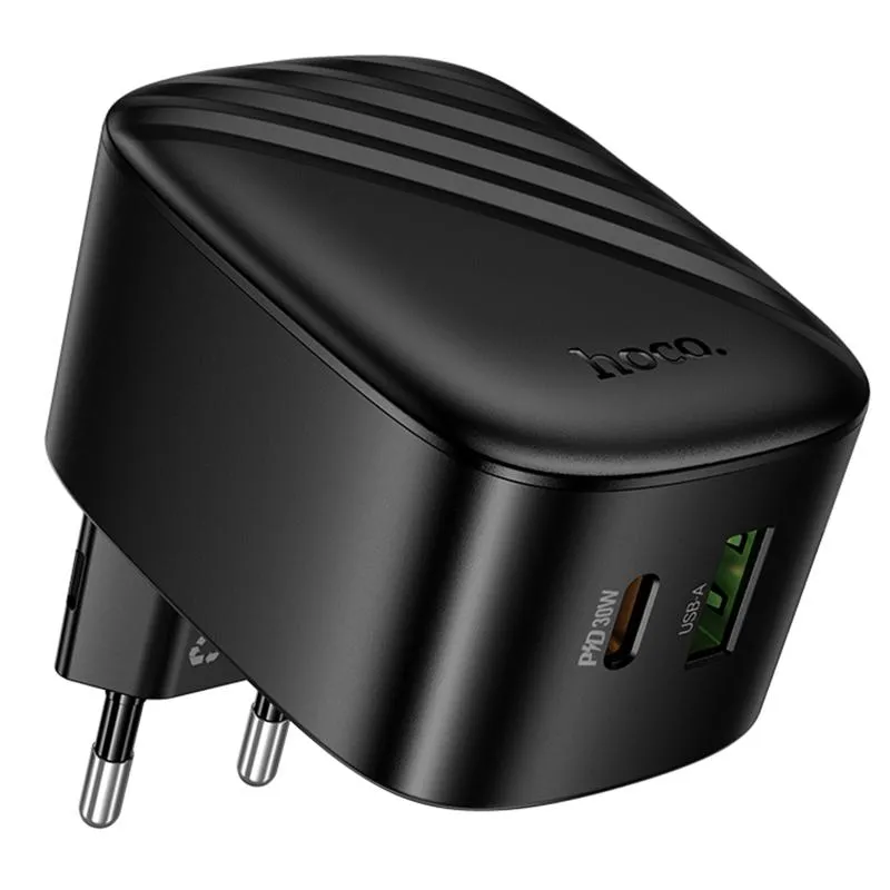 МЗП Hoco CS102A Folding PD30W+QC3.0 (1USB-A/1C) Black