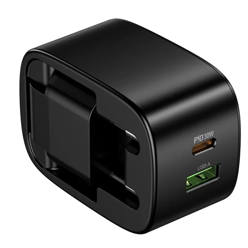 МЗП Hoco CS102A Folding PD30W+QC3.0 Black — фото 5