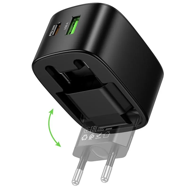 МЗП Hoco CS101A Folding PD20W+QC3.0 Black — фото 4