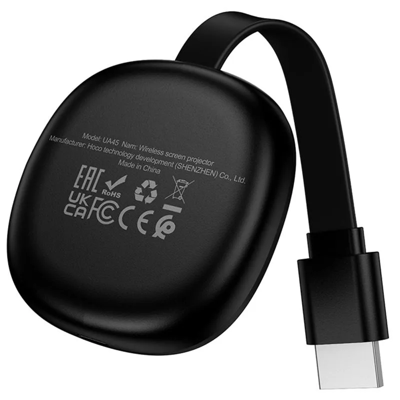 Адаптер Hoco UA45 HDMI Screen Mirroring Device Black — фото 5