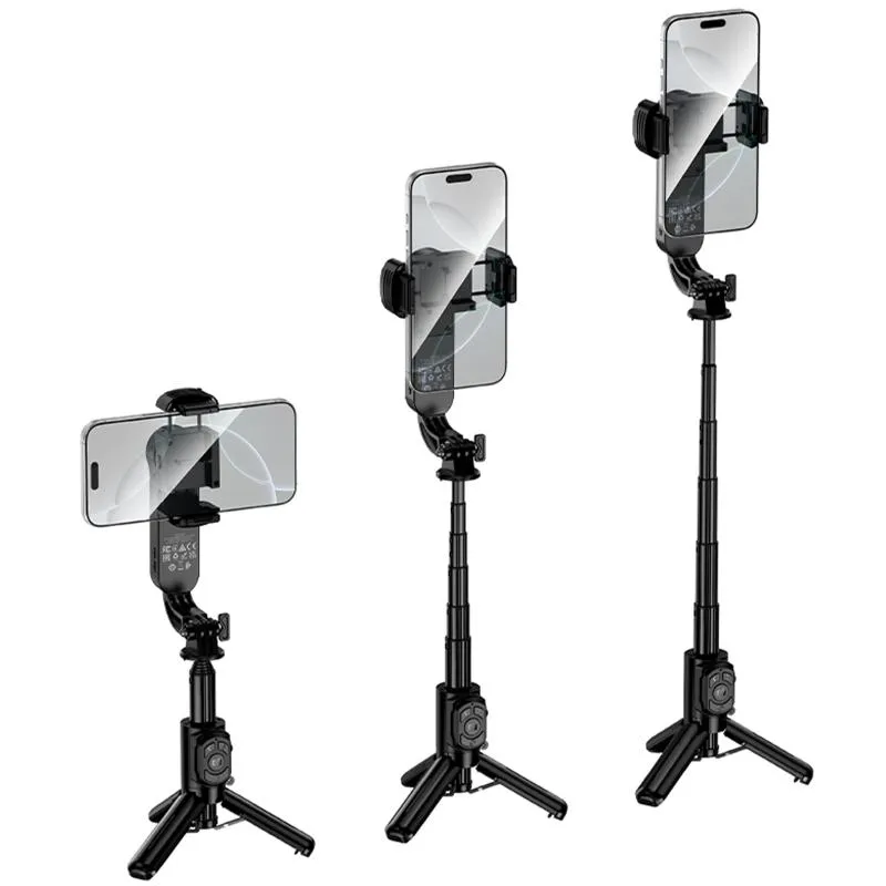 Монопод для селфі Hoco K90 Support axis smart+light Black — фото 3