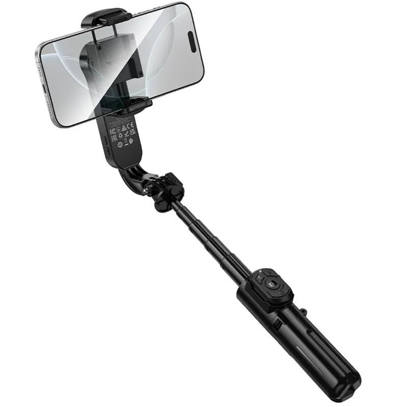 Монопод для селфі Hoco K90 Support axis smart+light Black — фото 6
