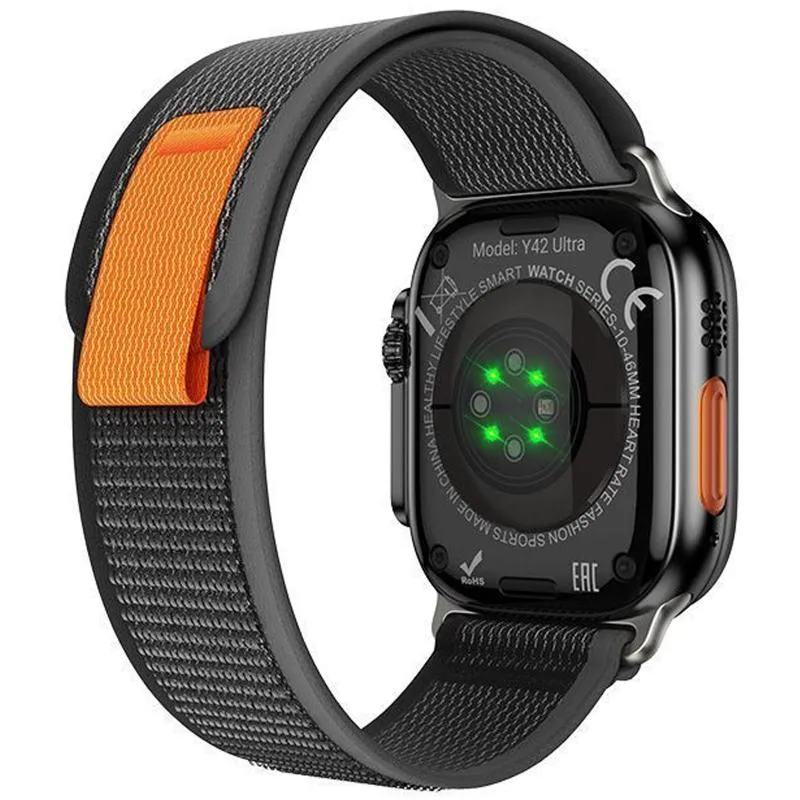 Смарт-годинник Hoco Y42 Ultra Smart sports watch Black — фото 4