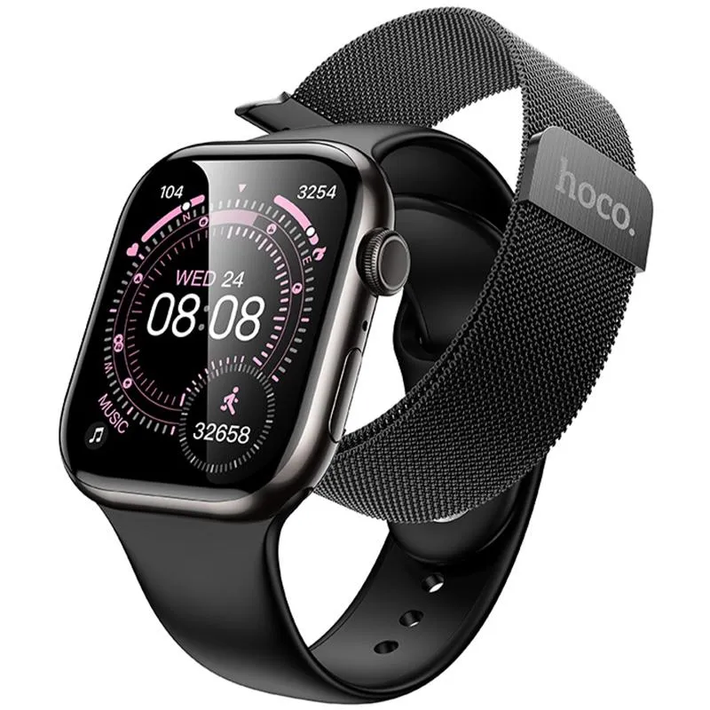 Смарт-годинник Hoco Y42 Smart sports watch (call version) Black