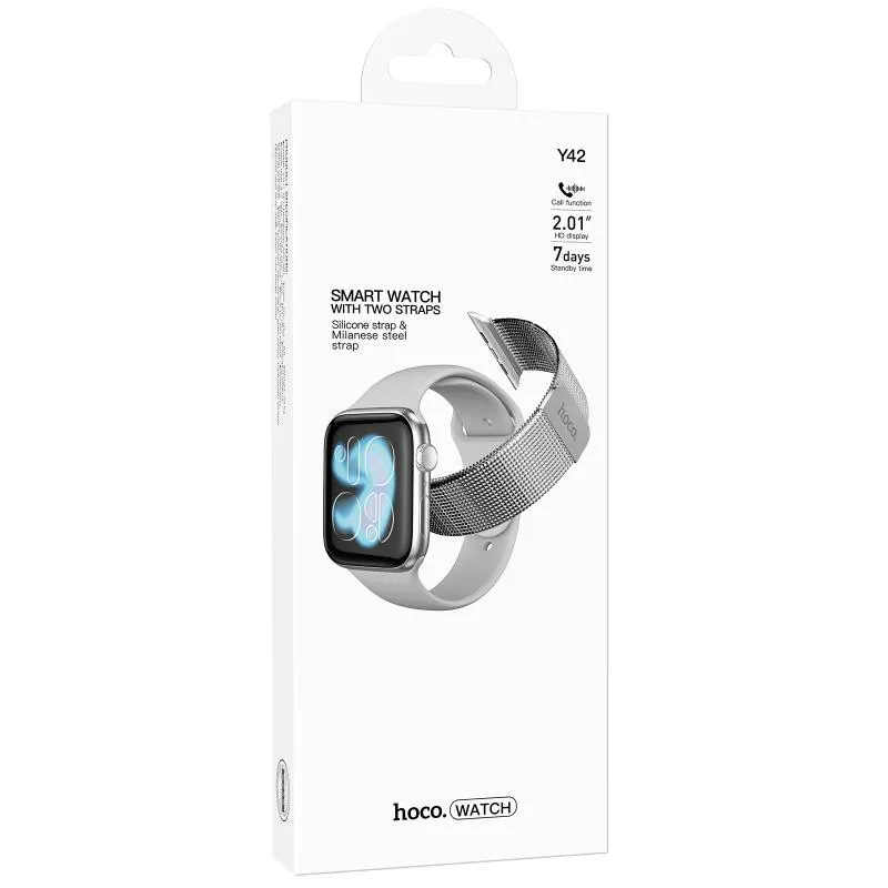 Смарт-годинник Hoco Y42 Smart sports watch Silver — фото 2