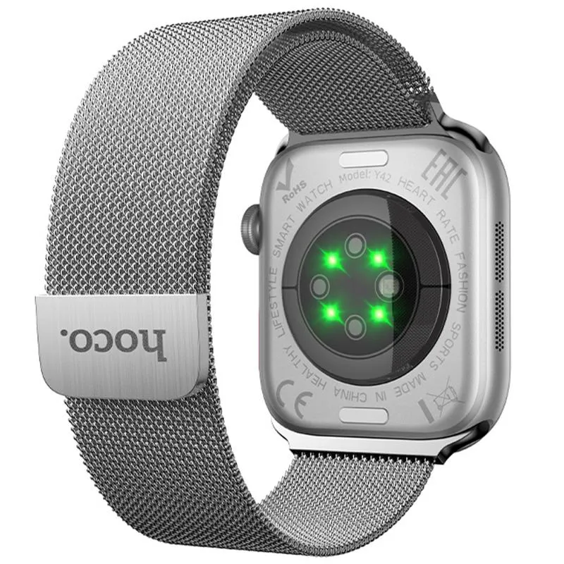 Смарт-годинник Hoco Y42 Smart sports watch Silver — фото 3