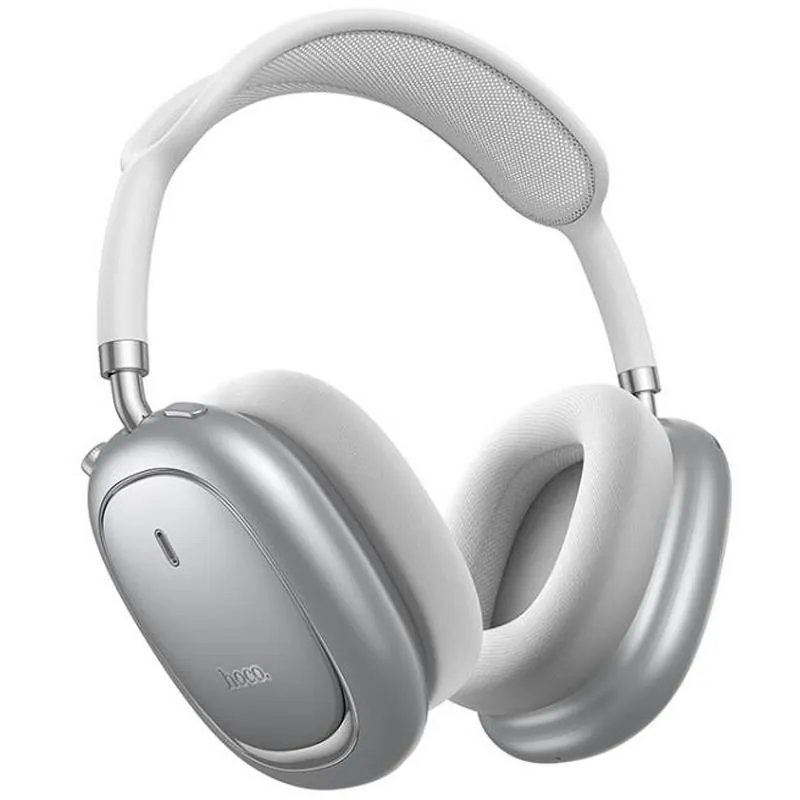 Накладні бездротові навушники Hoco W68 Calma ANC Silver