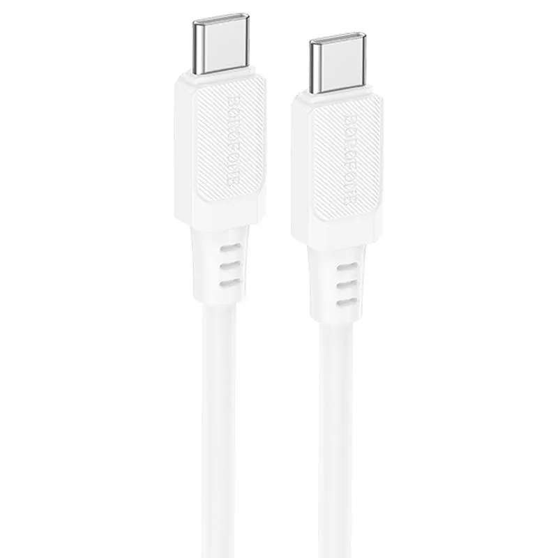 Дата кабель Borofone BX115 Lotto Type-C to Type-C 60W White