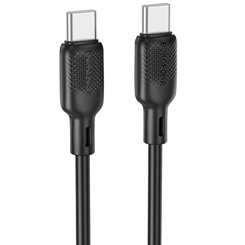 Дата кабель Borofone BX113 Lenny Type-C to Type-C 60W Black