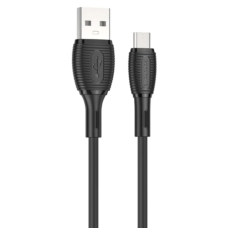 Дата кабель Borofone BX86 Advantage USB to MicroUSB 2.4A Black