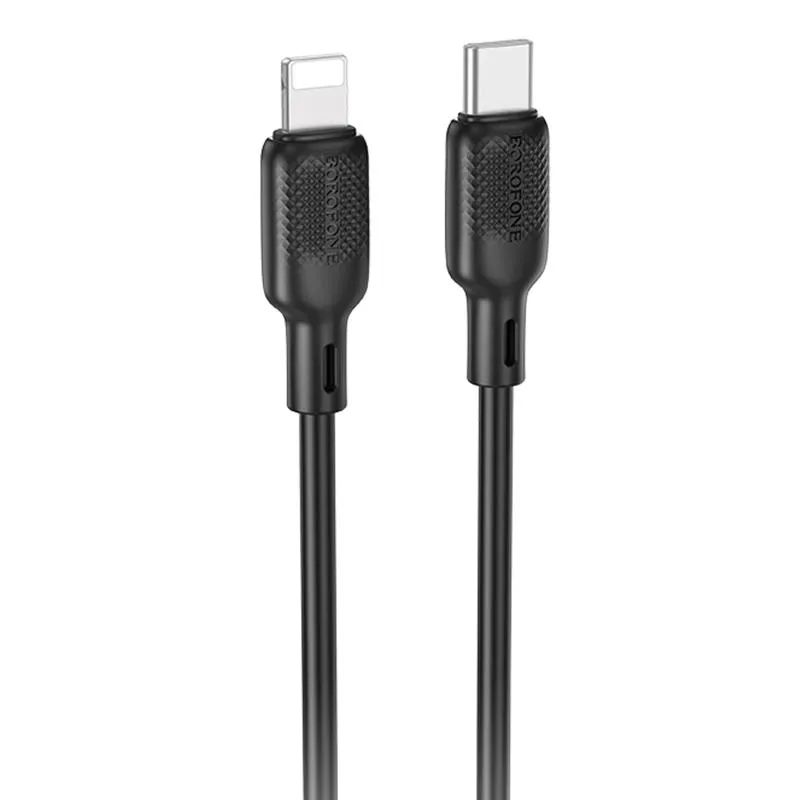 Дата кабель Borofone BX113 Lenny Type-C to Lightning 27W Black