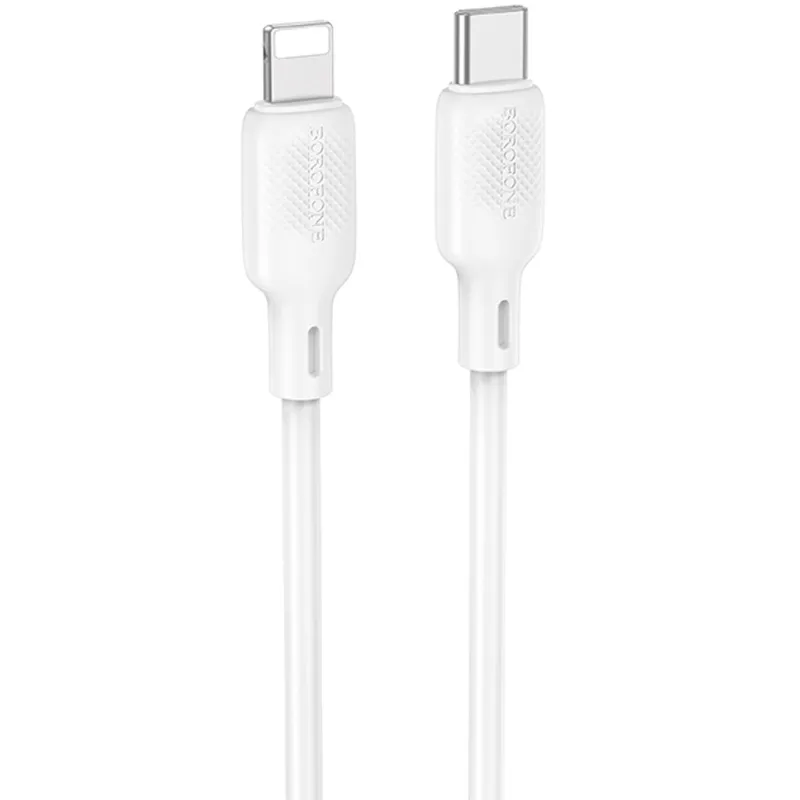 Дата кабель Borofone BX113 Lenny Type-C to Lightning 27W White